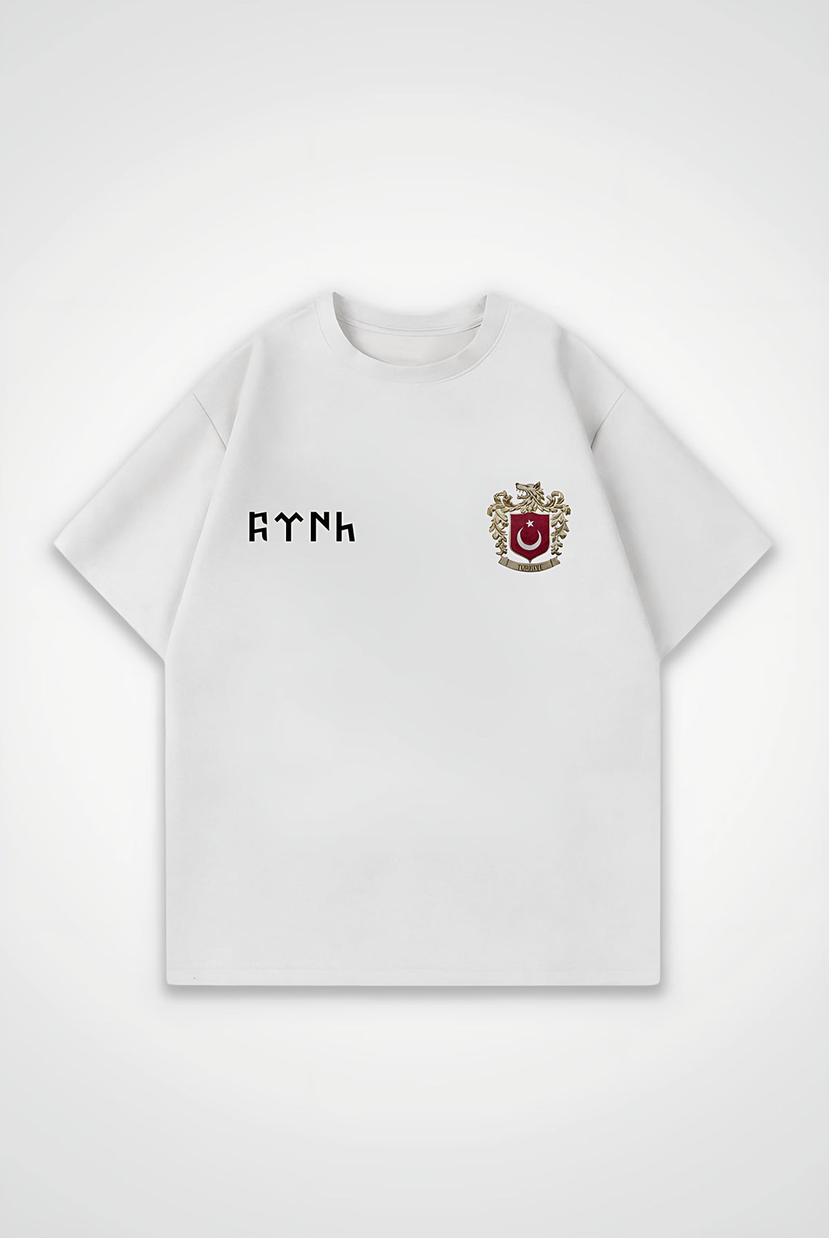 Göktürk Oversized T-Shirt – Miras in Weiß (White)