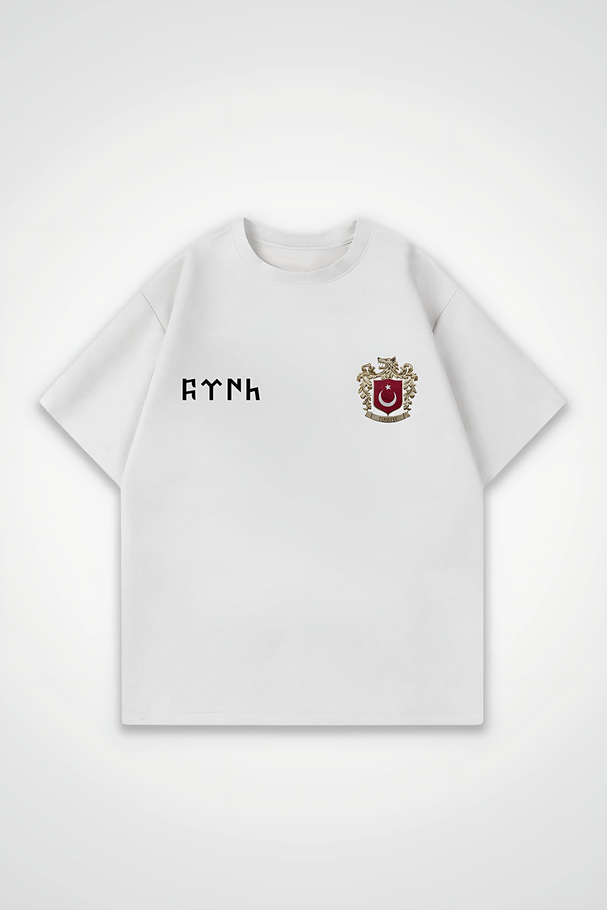Göktürk Oversized T-Shirt – Miras in Weiß (White)