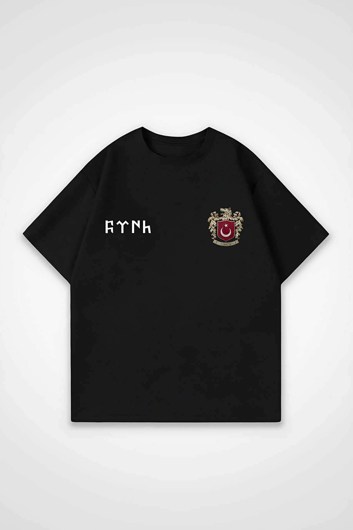 Göktürk Oversized T-Shirt – Miras in Schwarz (Black)