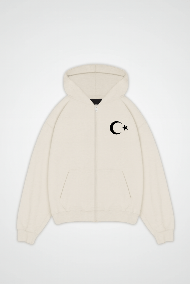 TÜRKİYE Oversized Zipper Hoodie Design 2 – Detailansicht
