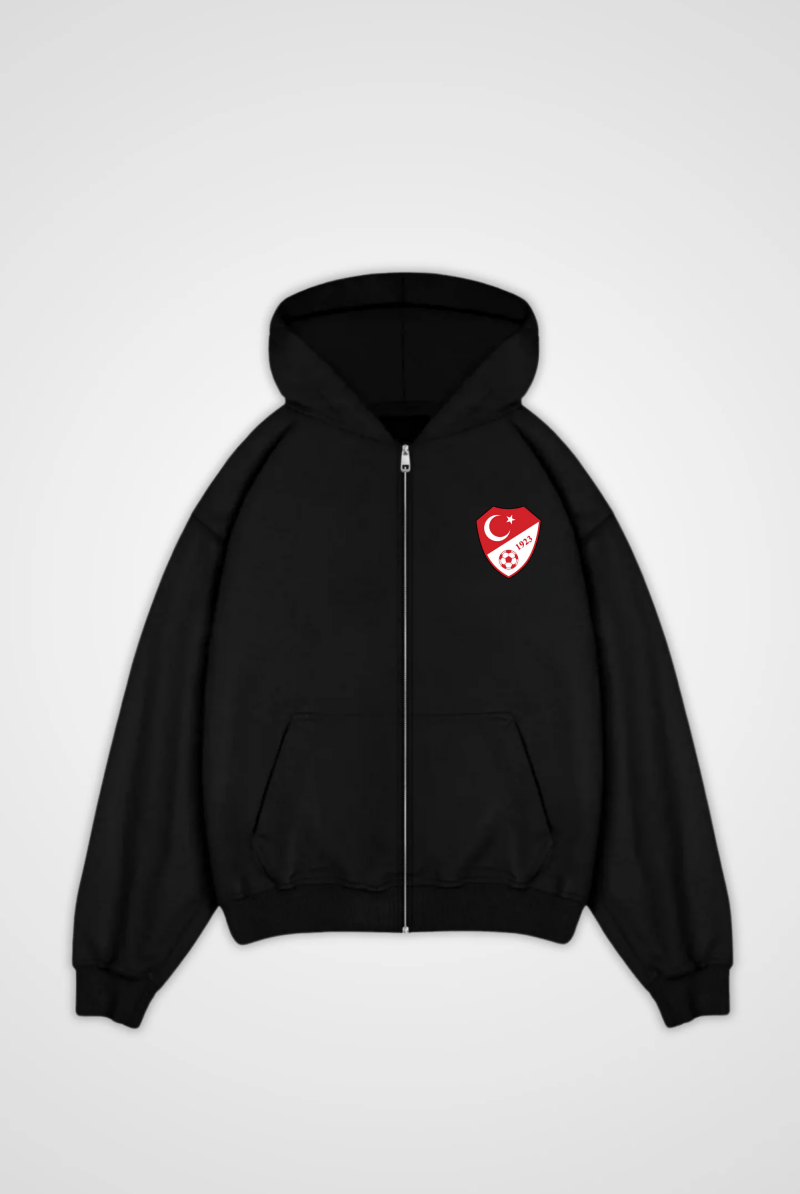 TÜRKIYE Oversized Zipper Hoodie Design 2 – Produktansicht