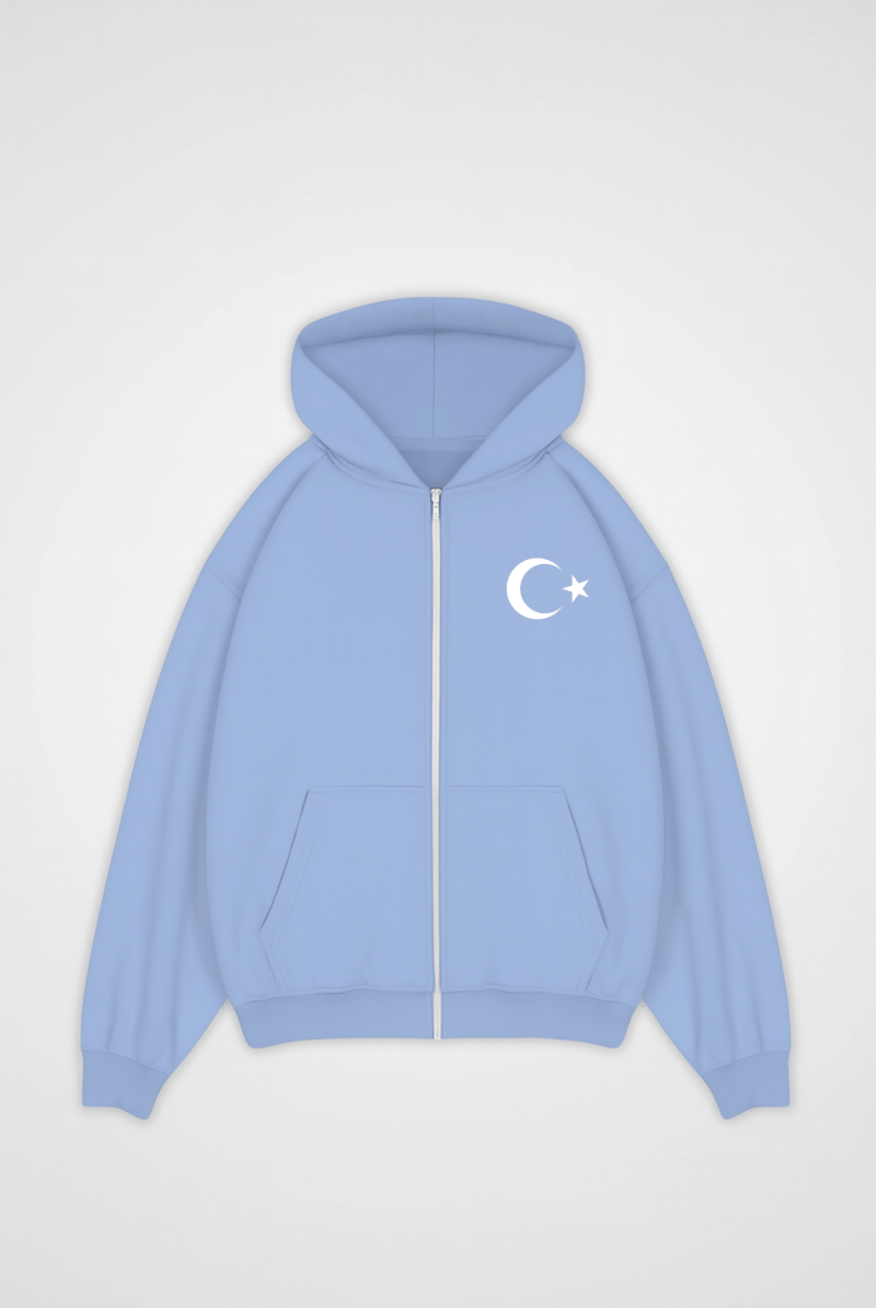 TÜRKİYE Oversized Zipper Hoodie Design 2