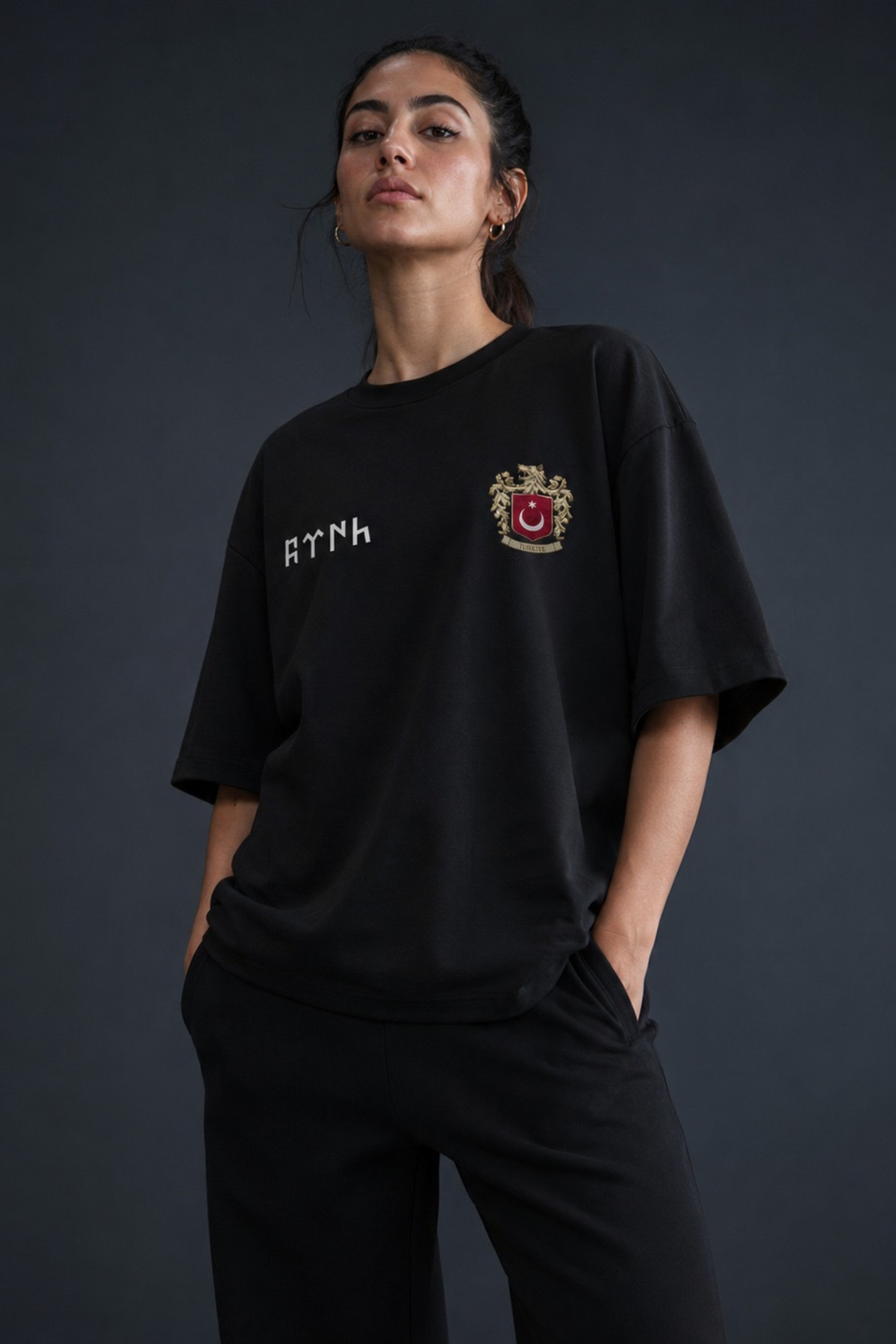 Göktürk Oversized T-Shirt – Miras – Produktansicht