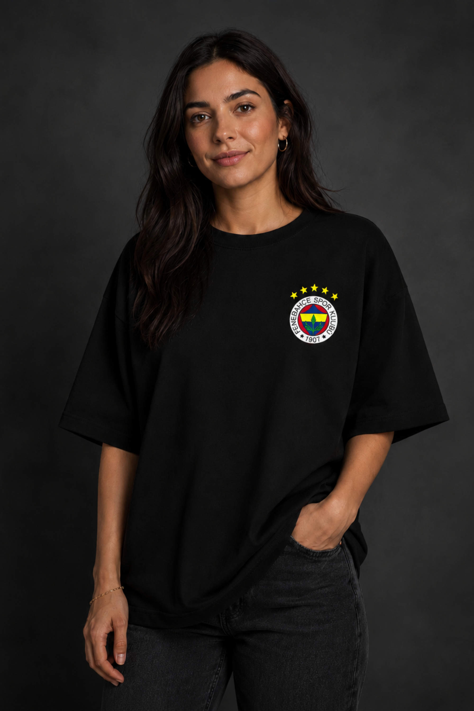 SALE – Fenerbahçe Oversized T-Shirt Design 1 – geprüfte Retoure