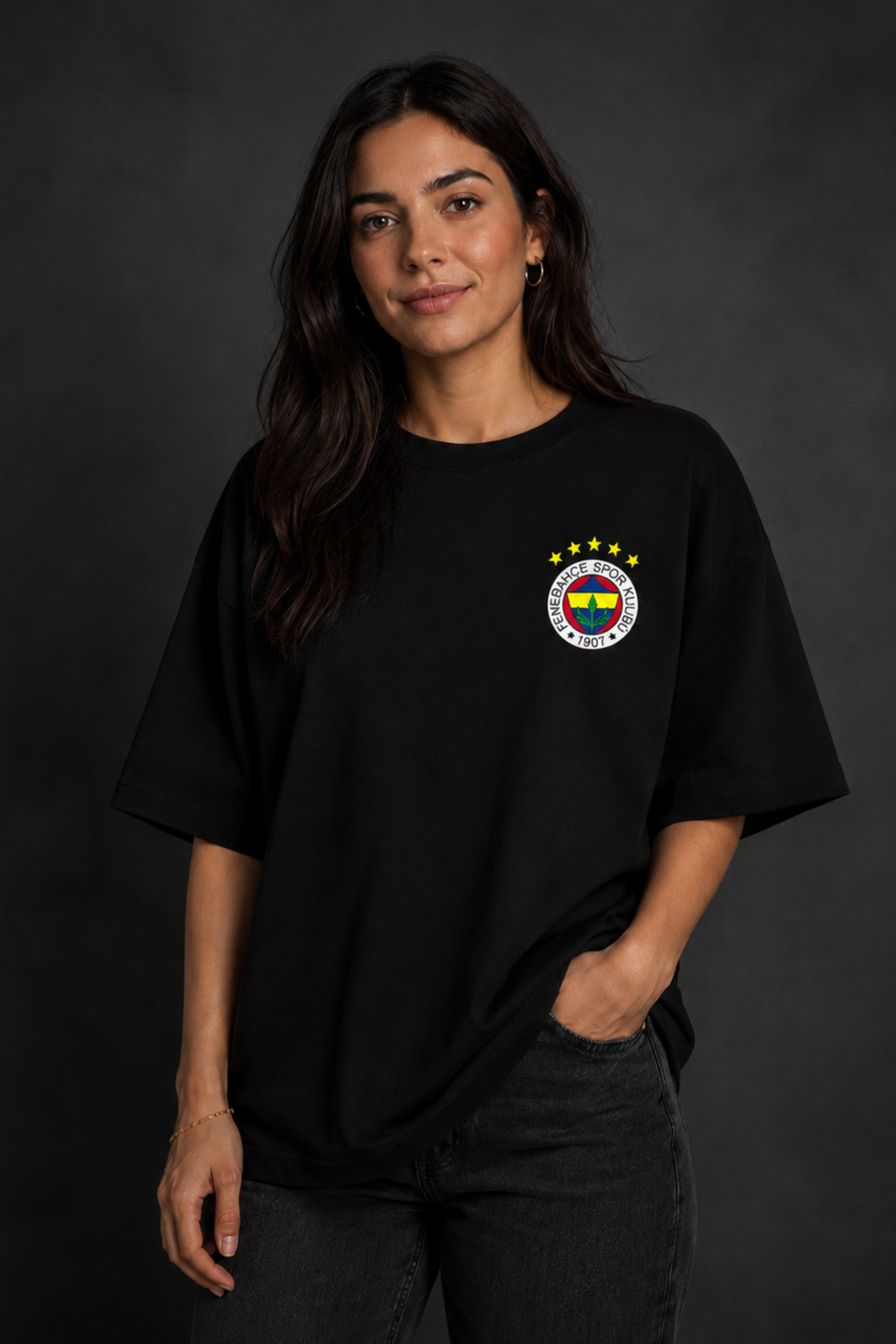 Fenerbahçe Oversized T-Shirt – Design 1 – Produktansicht