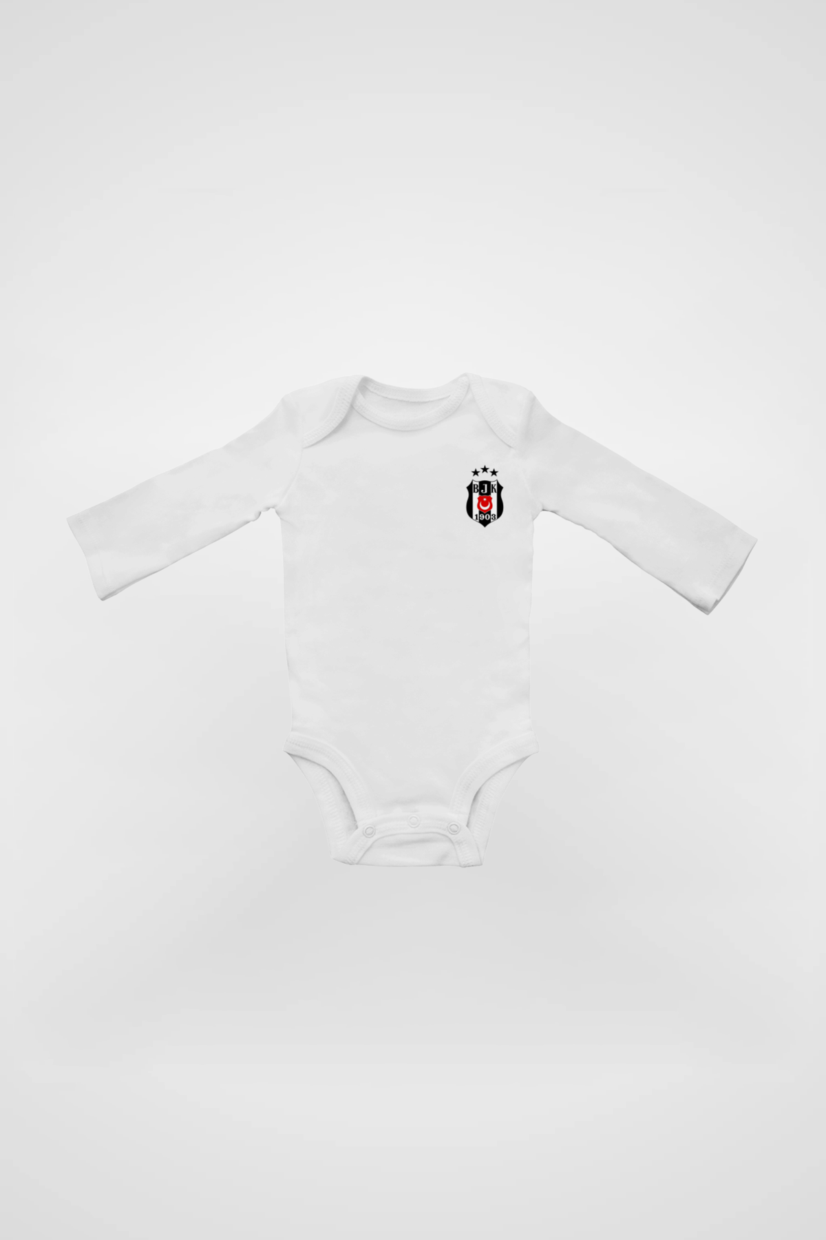 Beşiktaş Bio-Babybody Langarm – Design 1 – Produktansicht 2