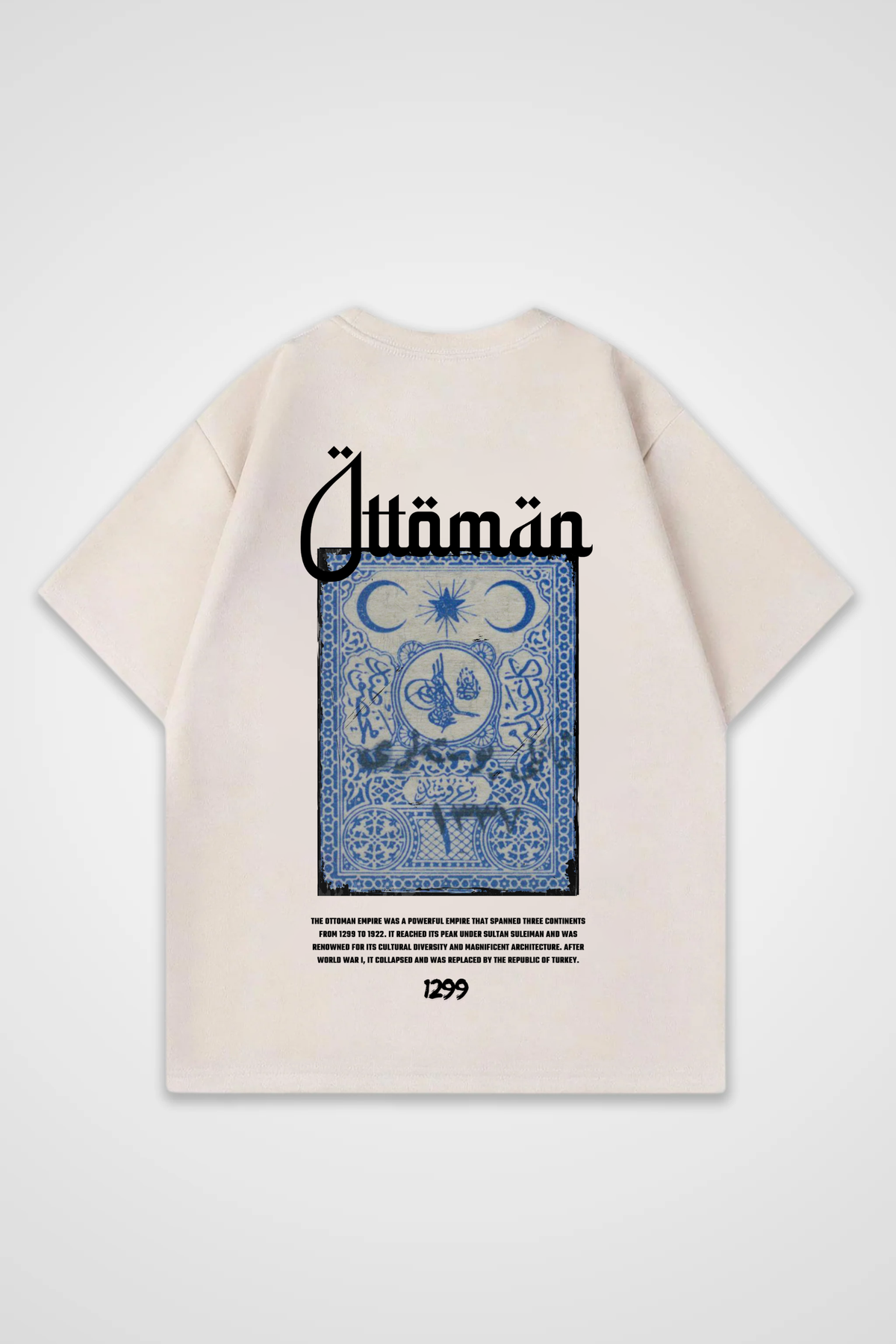 Ottoman Oversized T-Shirt – Design 3 – Produktansicht