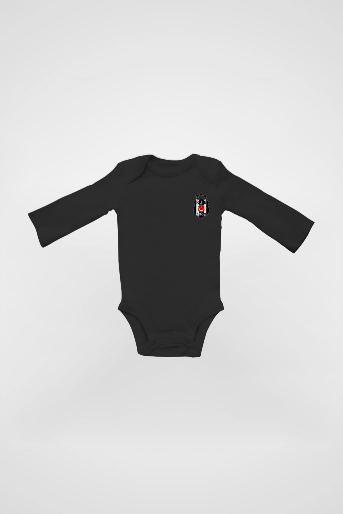 Beşiktaş Bio-Babybody Langarm – Design 1 – Produktansicht 1