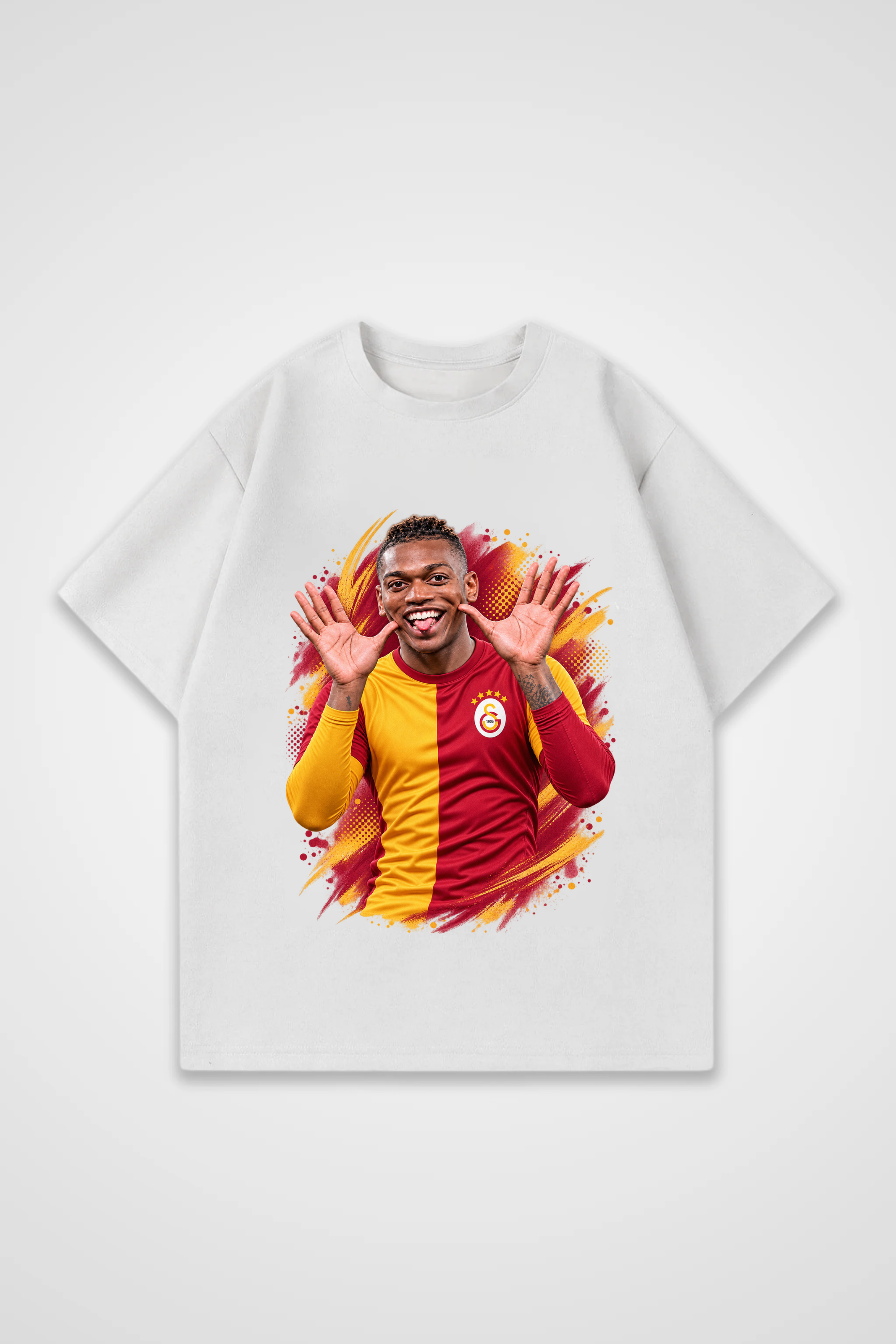 REALSTIL Rafa Leao Oversized T-Shirt Design 2 – Produktansicht
