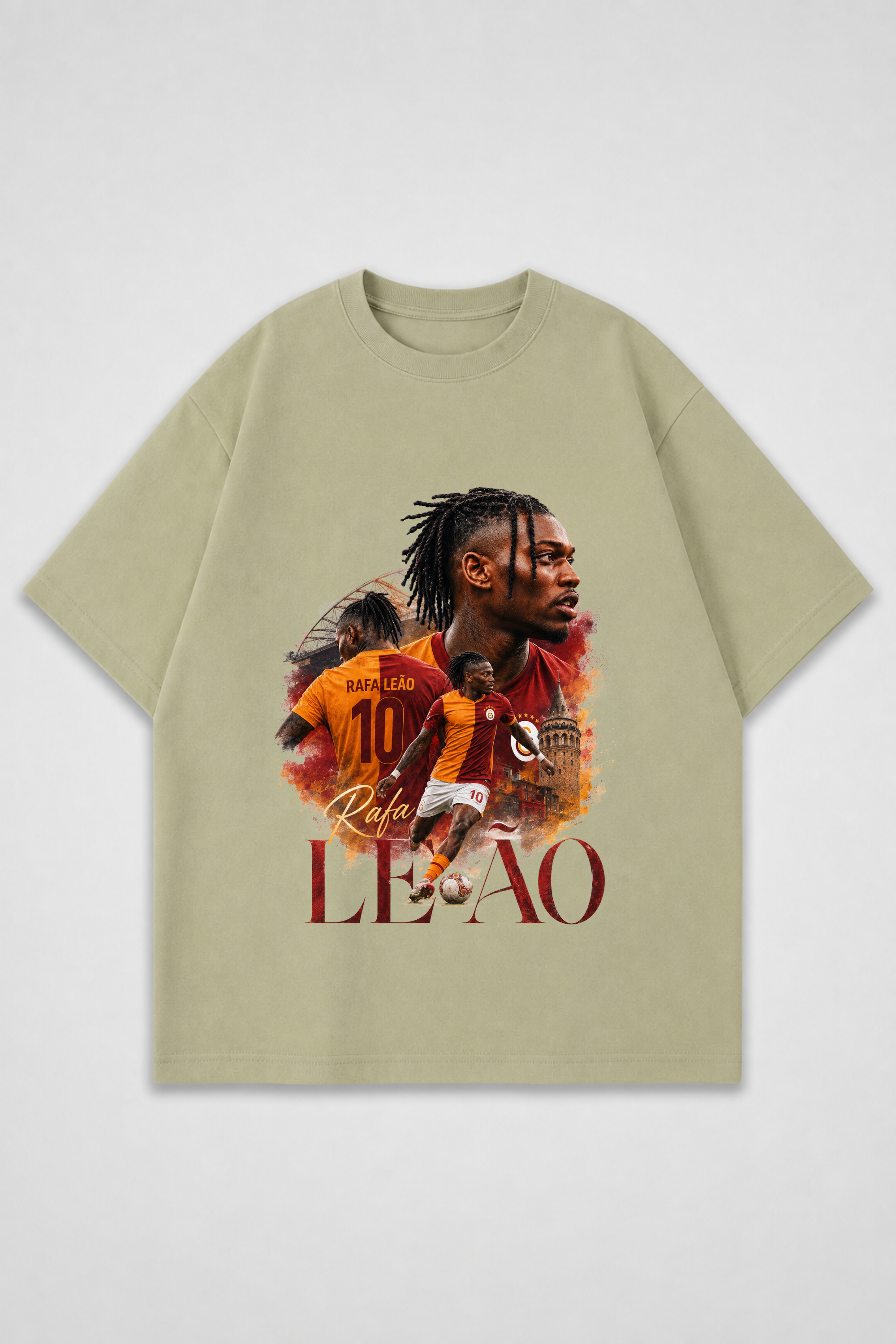 REALSTIL Rafa Leao Oversized T-Shirt Design 1 – Rückansicht