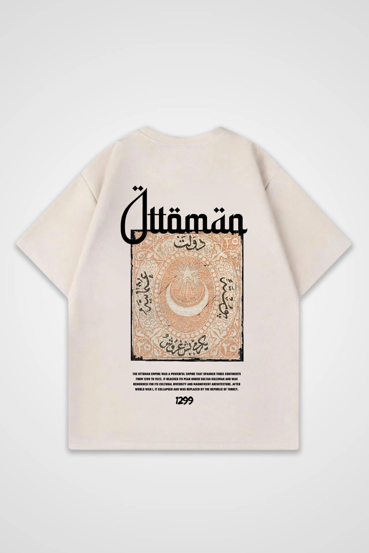 Ottoman Oversized T-Shirt – Design 1 – Produktansicht 4