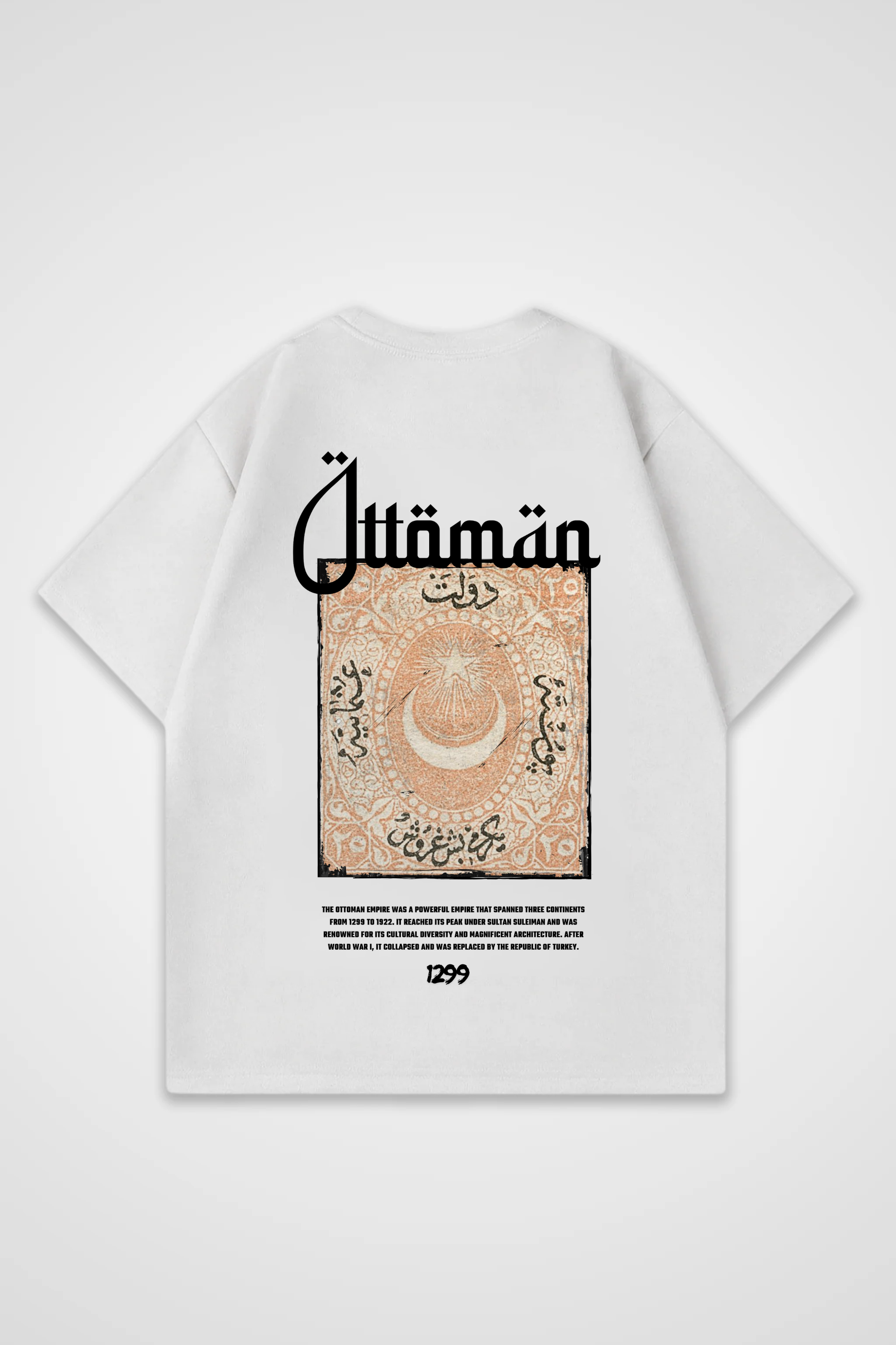 Ottoman Oversized T-Shirt – Design 1 – Produktansicht
