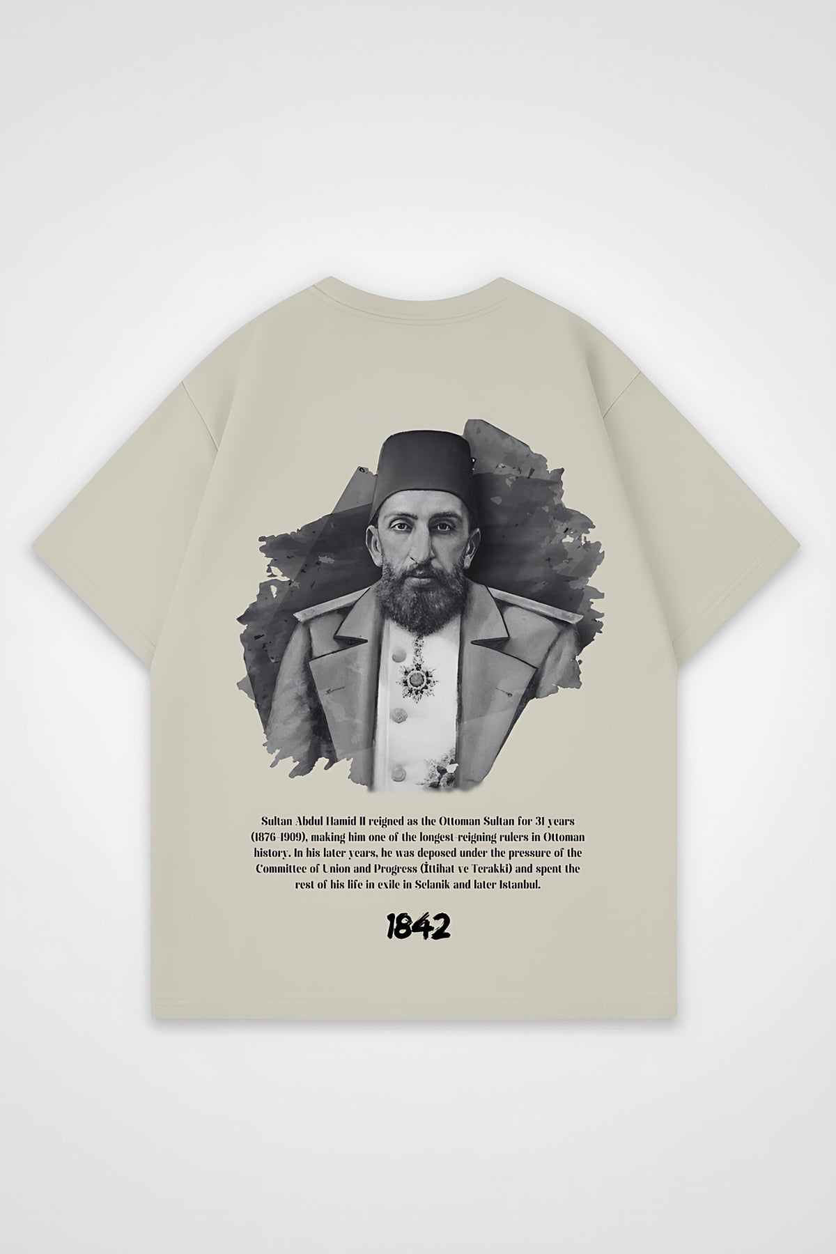Abdülhamid Sultan Oversized T-Shirt – Design mit Backprint