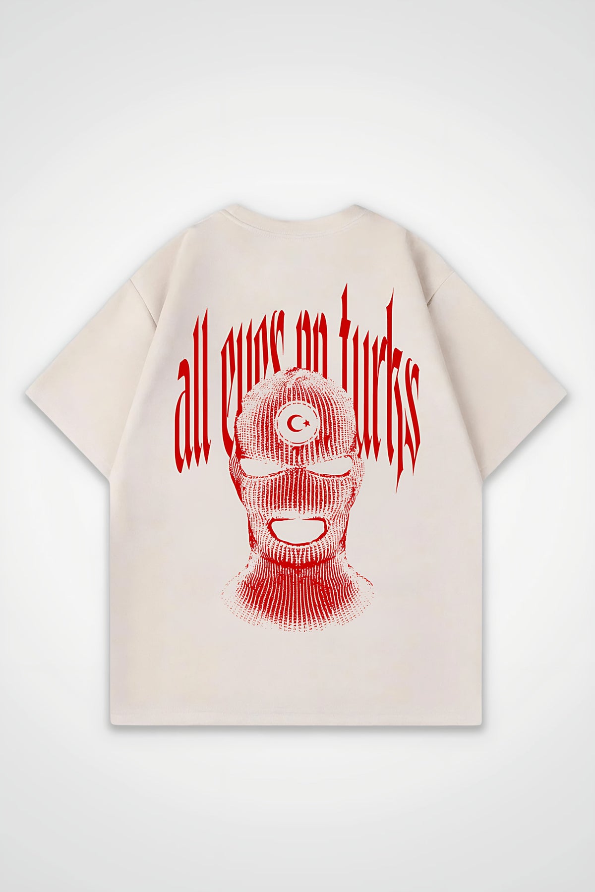 Türk Oversized T-Shirt – Töre in Sand – Backprint-Design