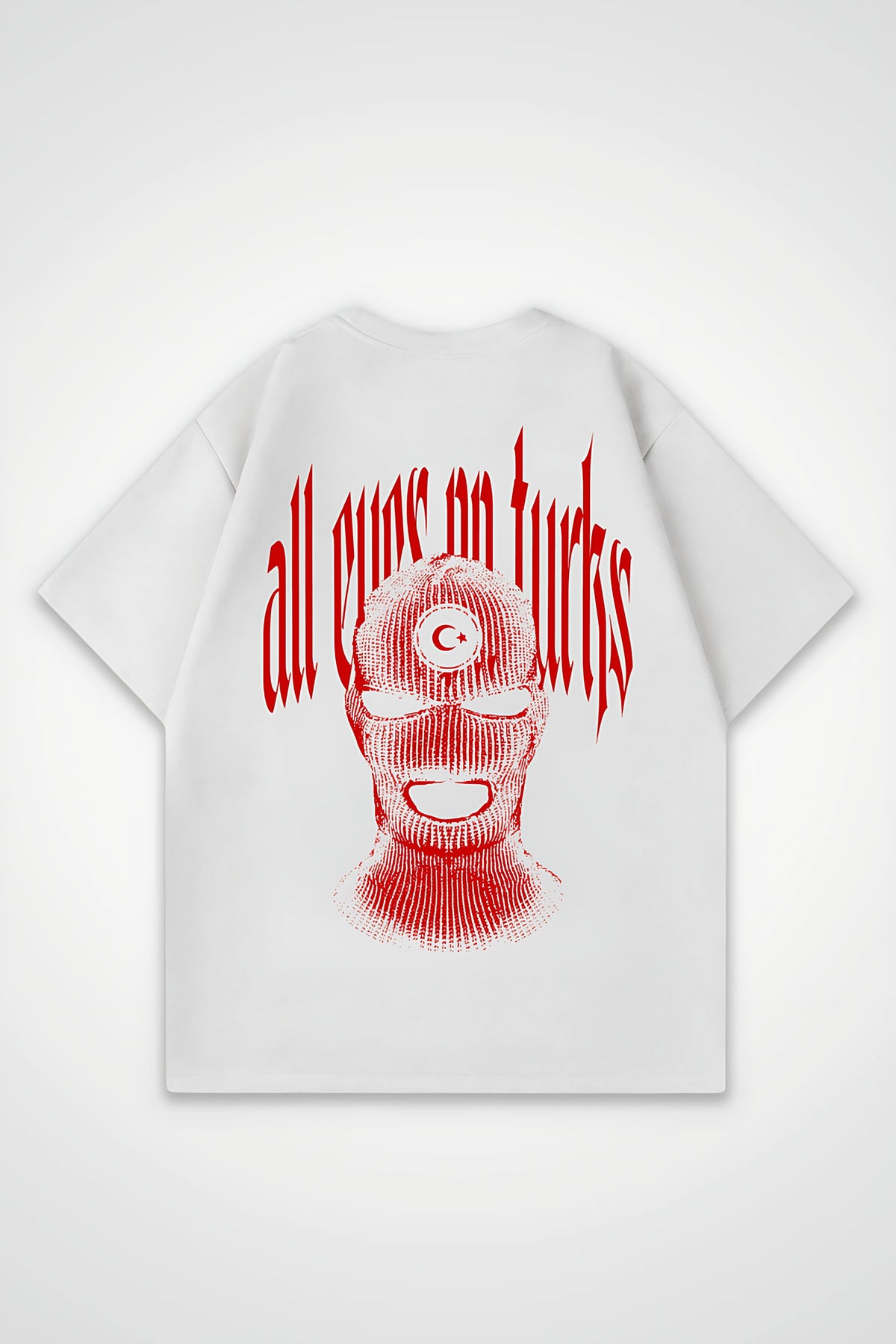 Türk Oversized T-Shirt – Töre in Weiß (White) – Backprint-Design