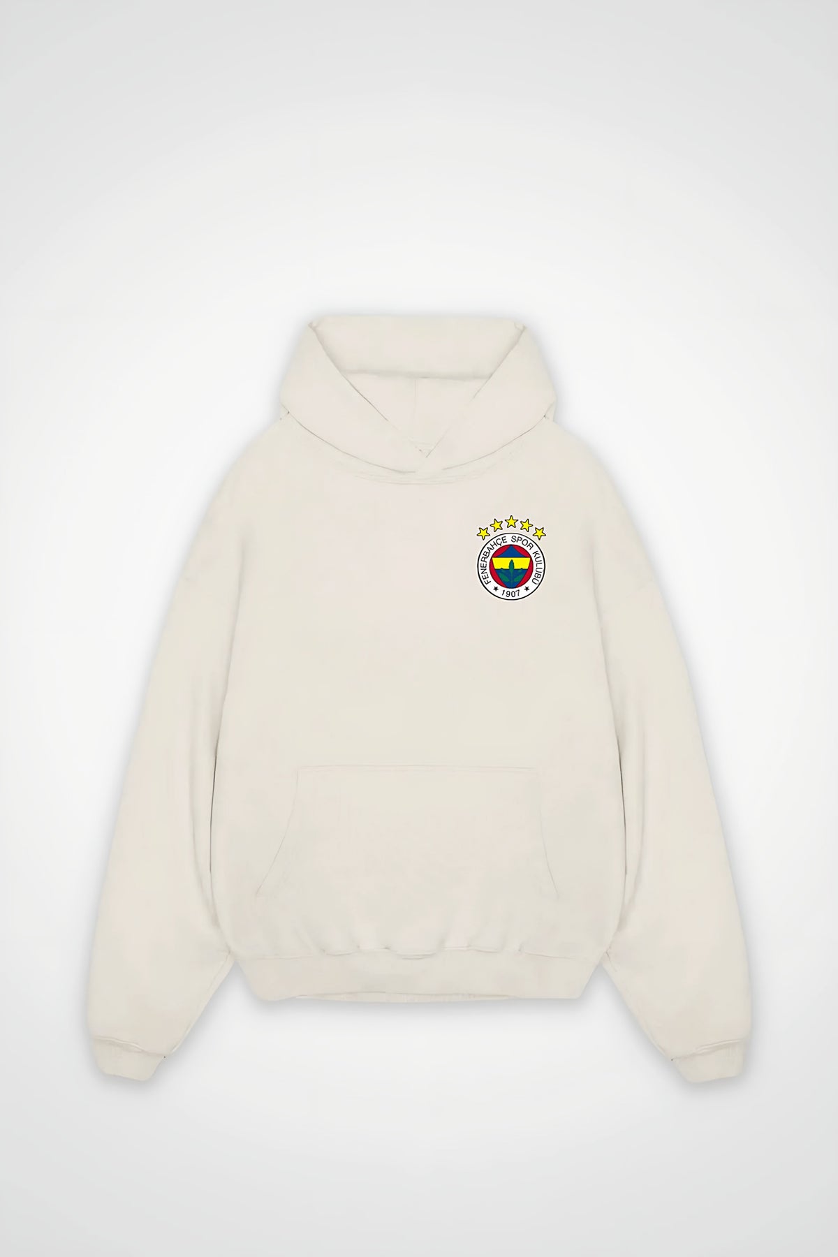 Fenerbahçe Oversized Hoodie – Kadıköy in White Sand