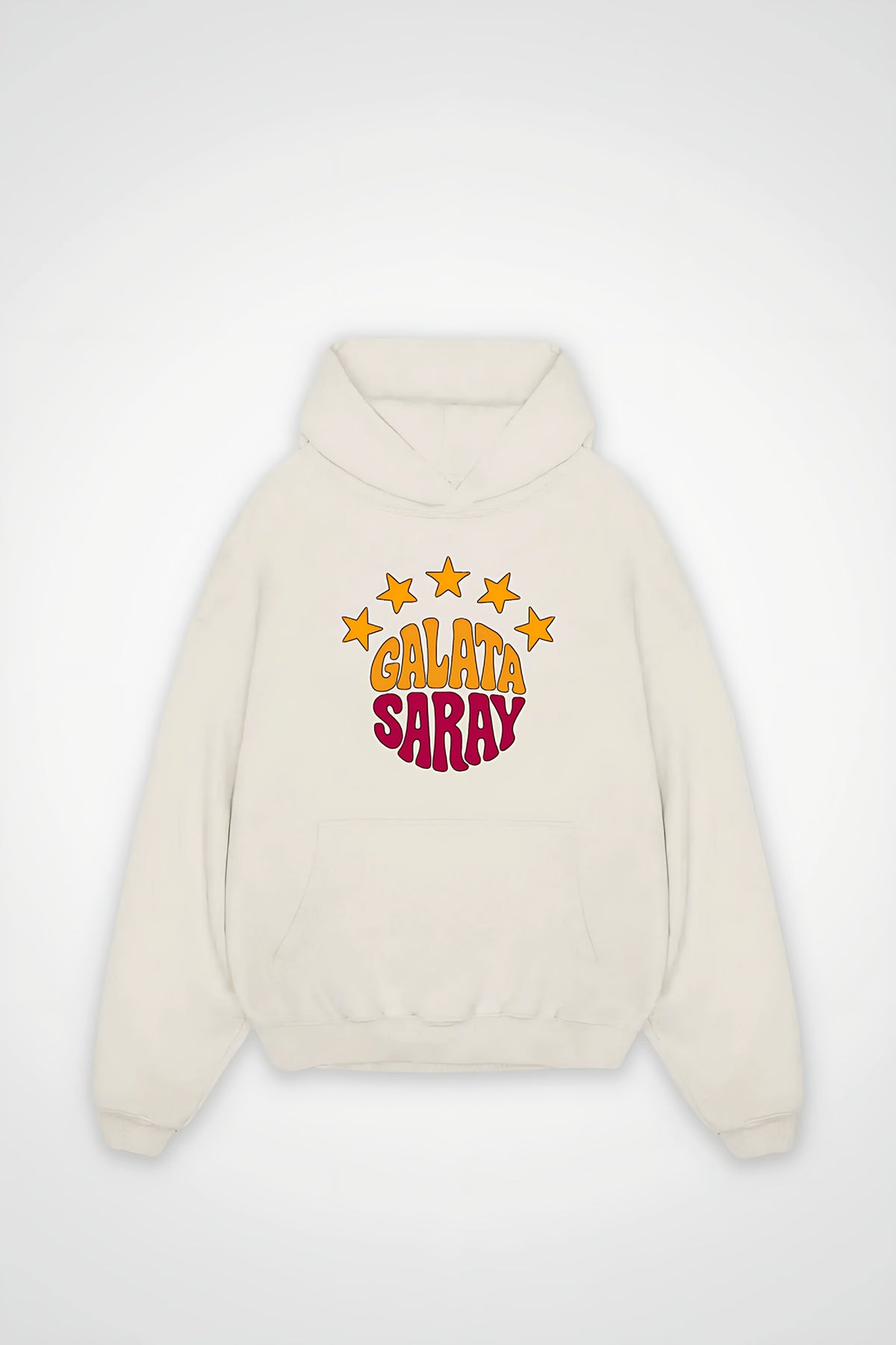 Galatasaray Oversized Hoodie – Aslan in White Sand