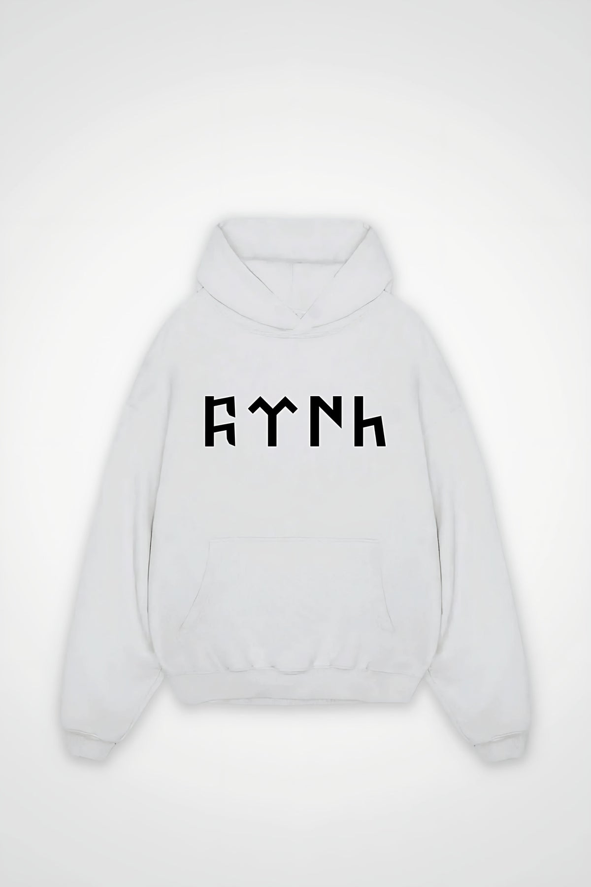 Göktürk Oversized Hoodie – Orhun in Weiß (White)