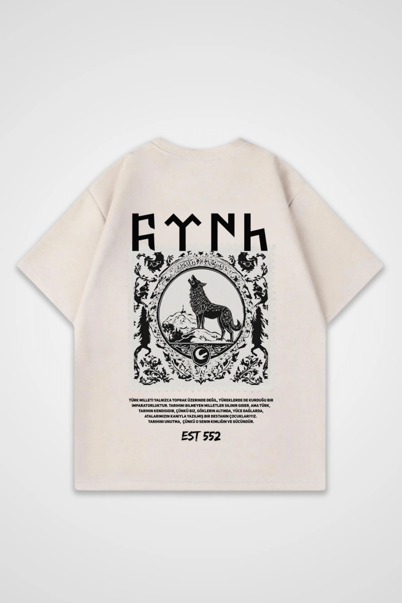 Göktürk Oversized T-Shirt – Design 1 – Produktansicht 6