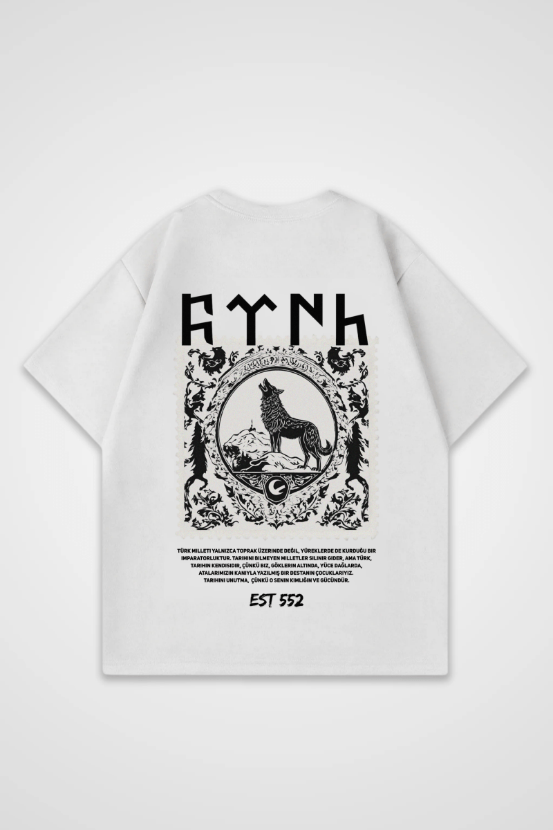 Göktürk Oversized T-Shirt – Design 1 – Produktansicht 5