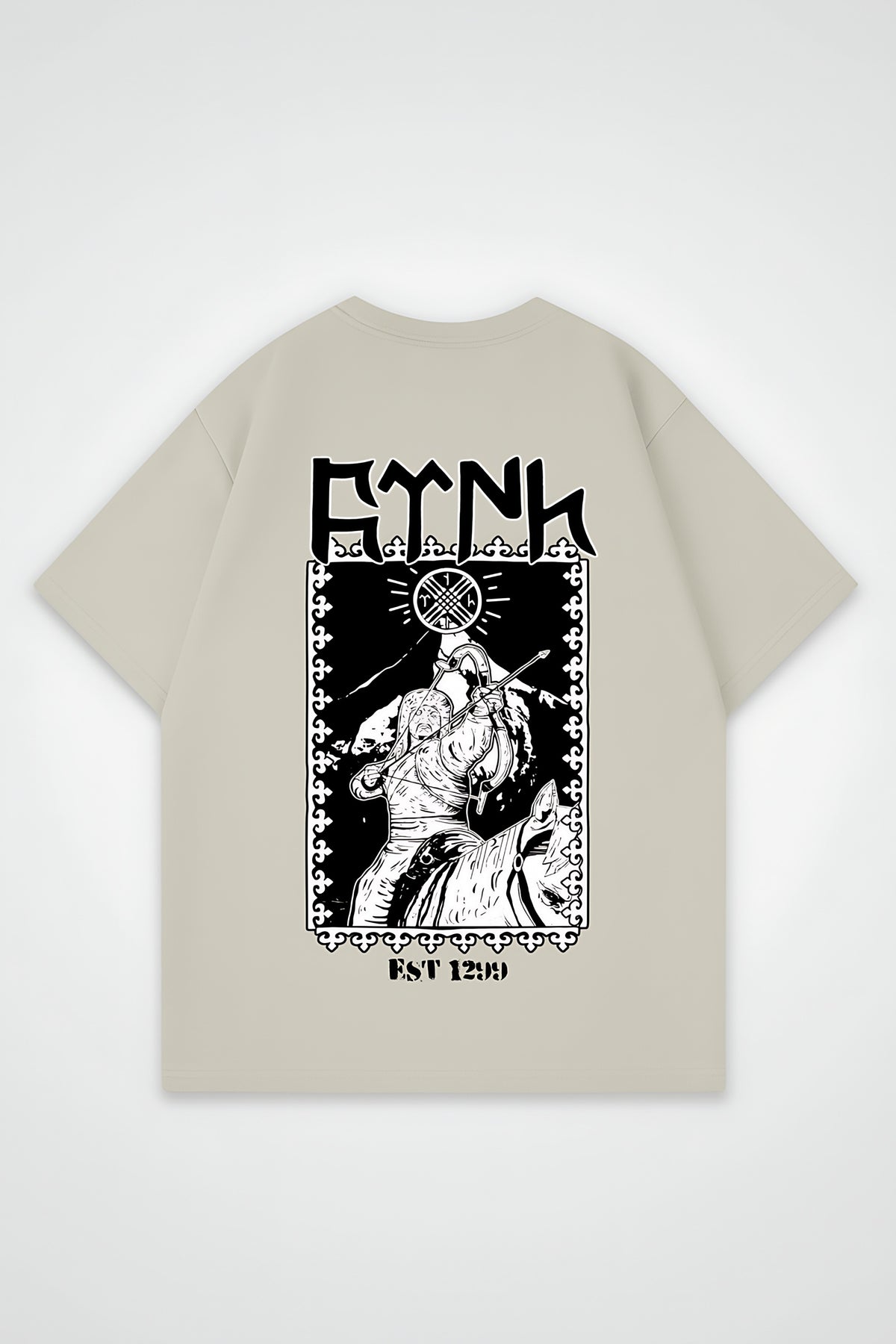 Göktürk Oversized T-Shirt – Bengü – Design mit Backprint