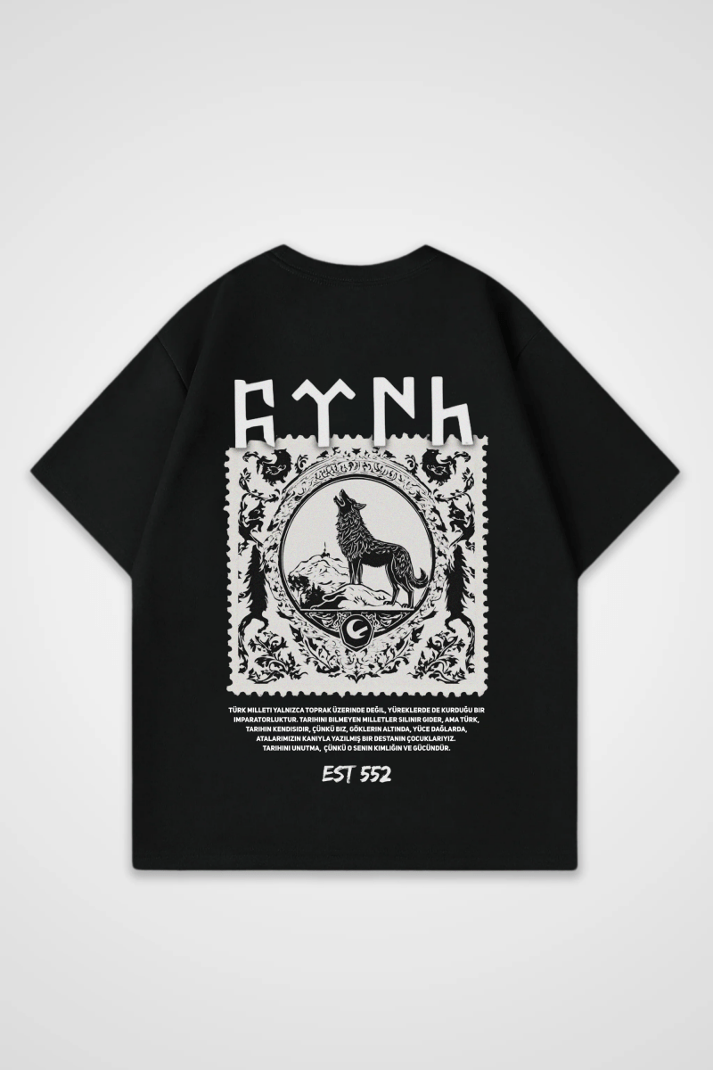 Göktürk Oversized T-Shirt – Design 1 – Produktansicht 4