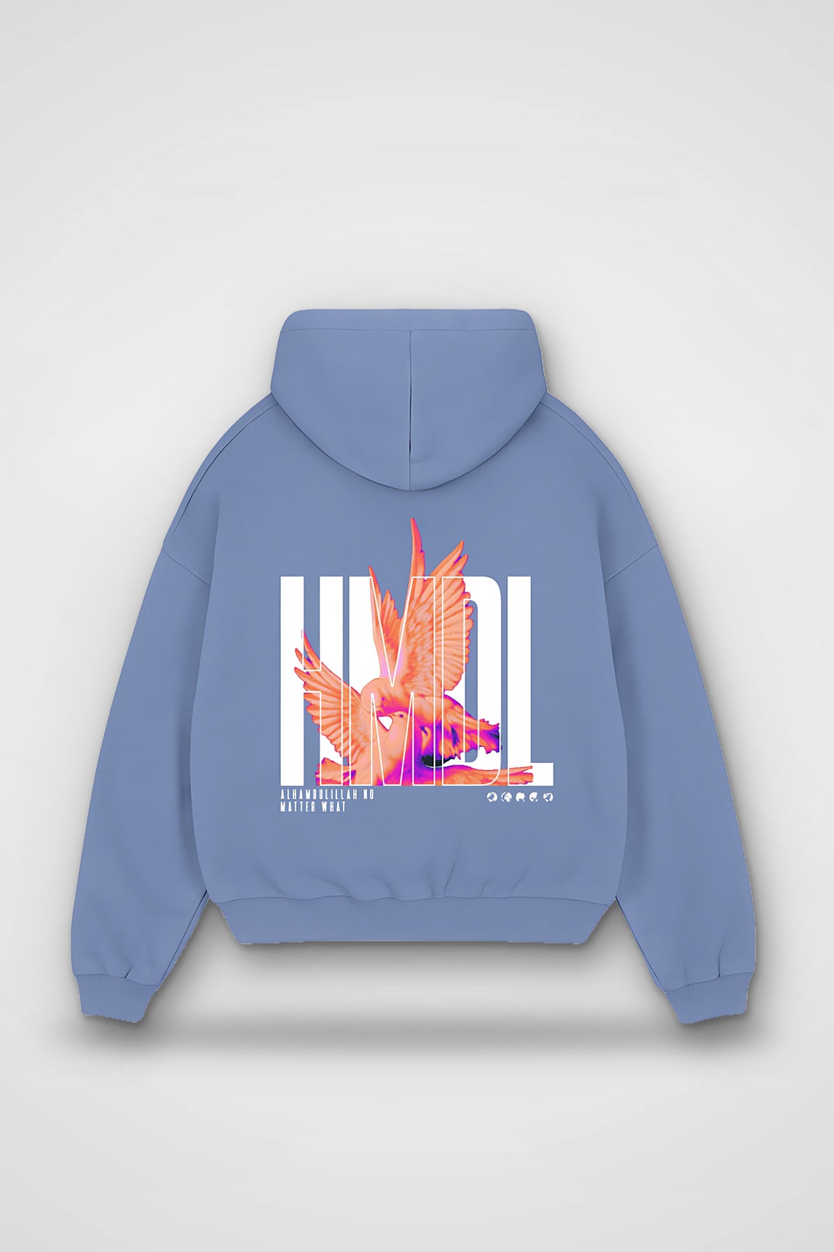 HMDL Oversized Hoodie in Powder Blue