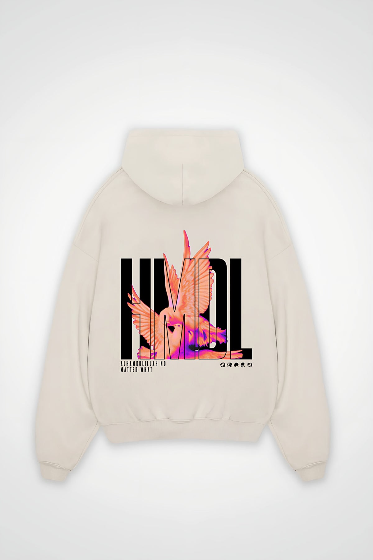 HMDL Oversized Hoodie in White Sand