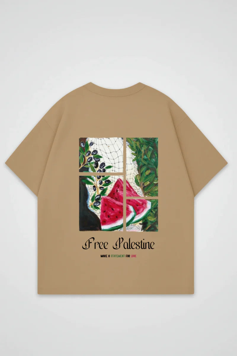 Palestine Oversized T-Shirt – Produktansicht