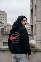 REALSTIL Aşk Oversized Hoodie Black – Model Herren