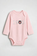 Beşiktaş Bio-Babybody Langarm – Çarşı in Powder Pink