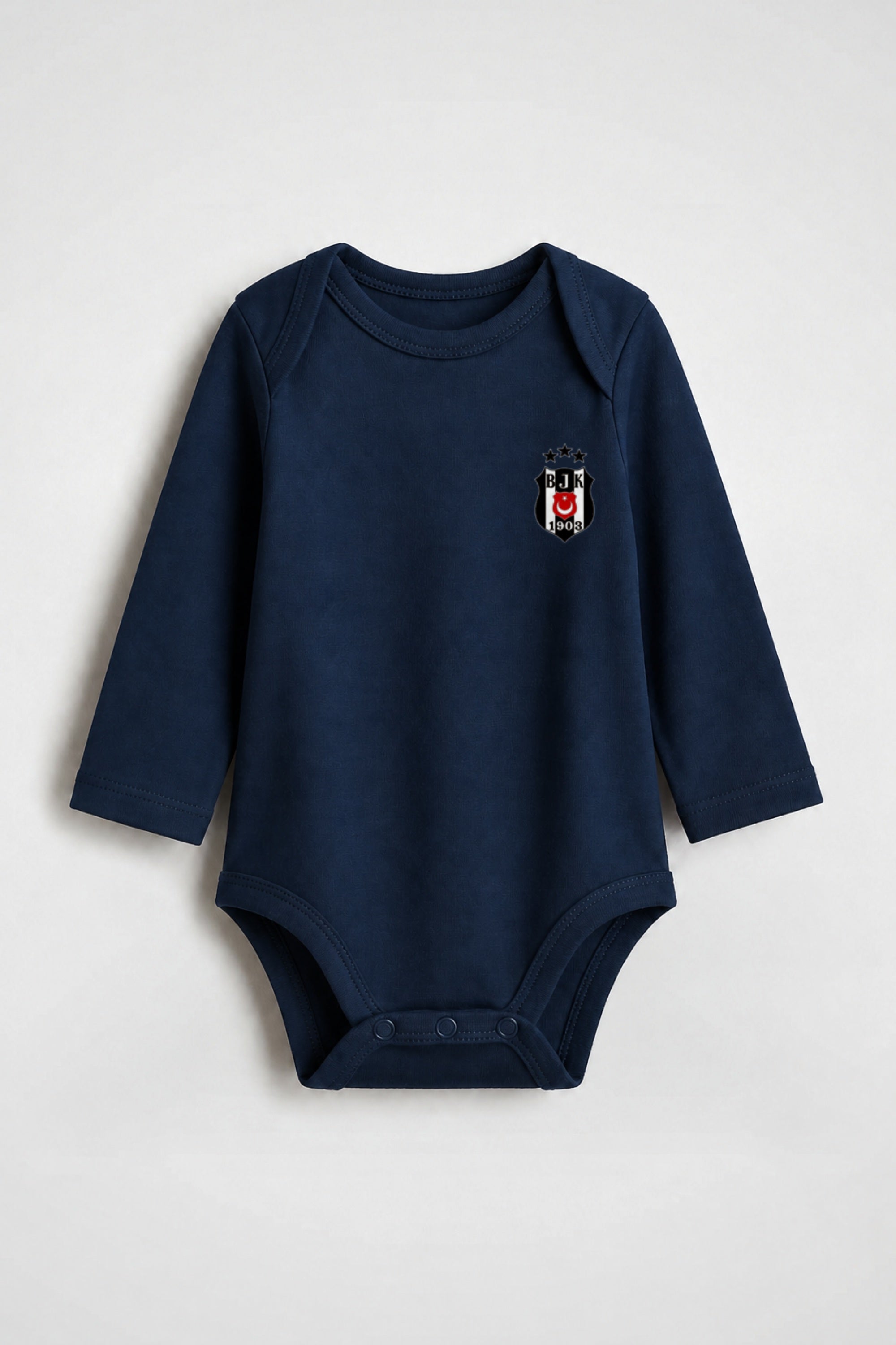 Beşiktaş Bio-Babybody Langarm – Kartal in Nautical Navy