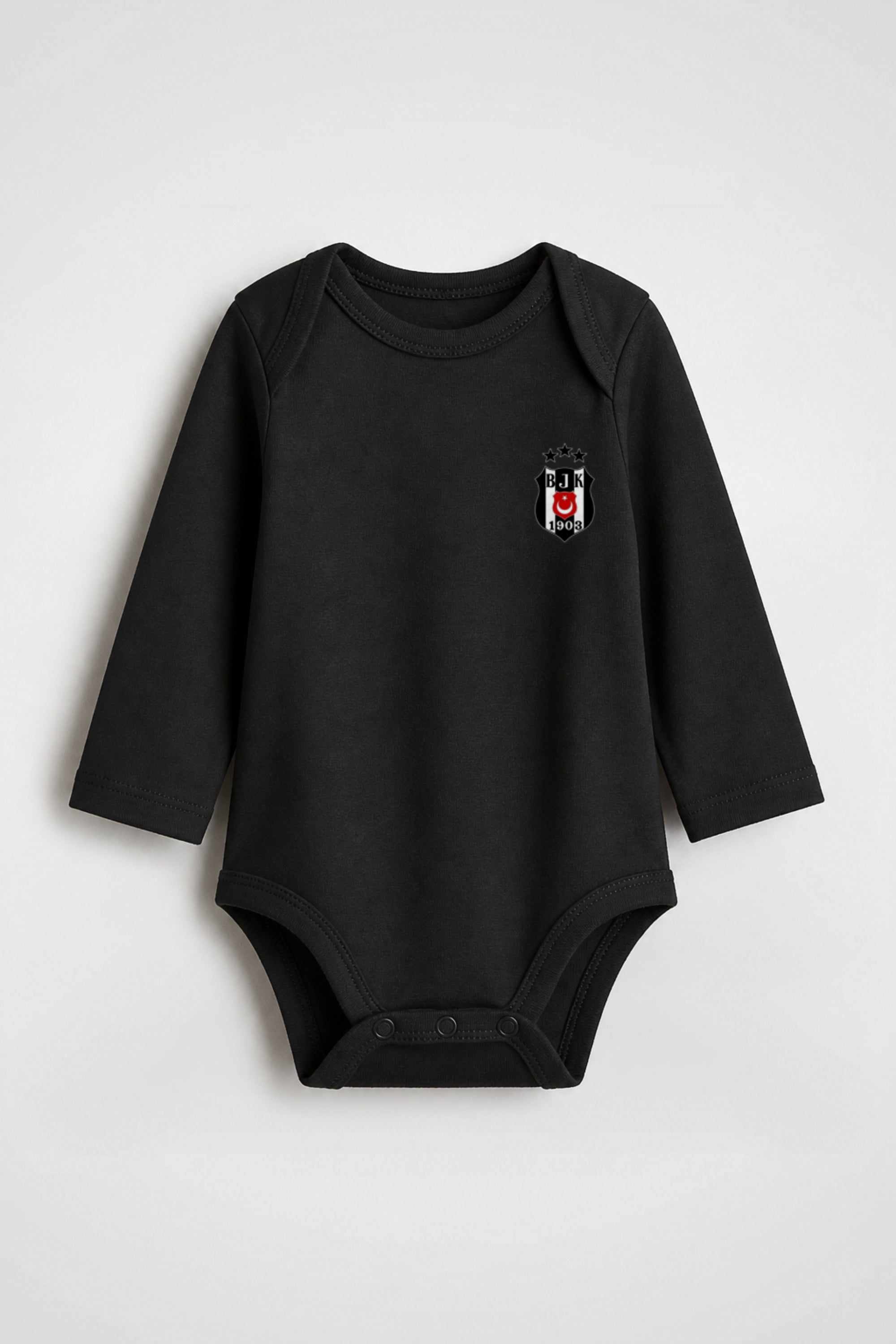 Beşiktaş Bio-Babybody Langarm – Kartal in Schwarz