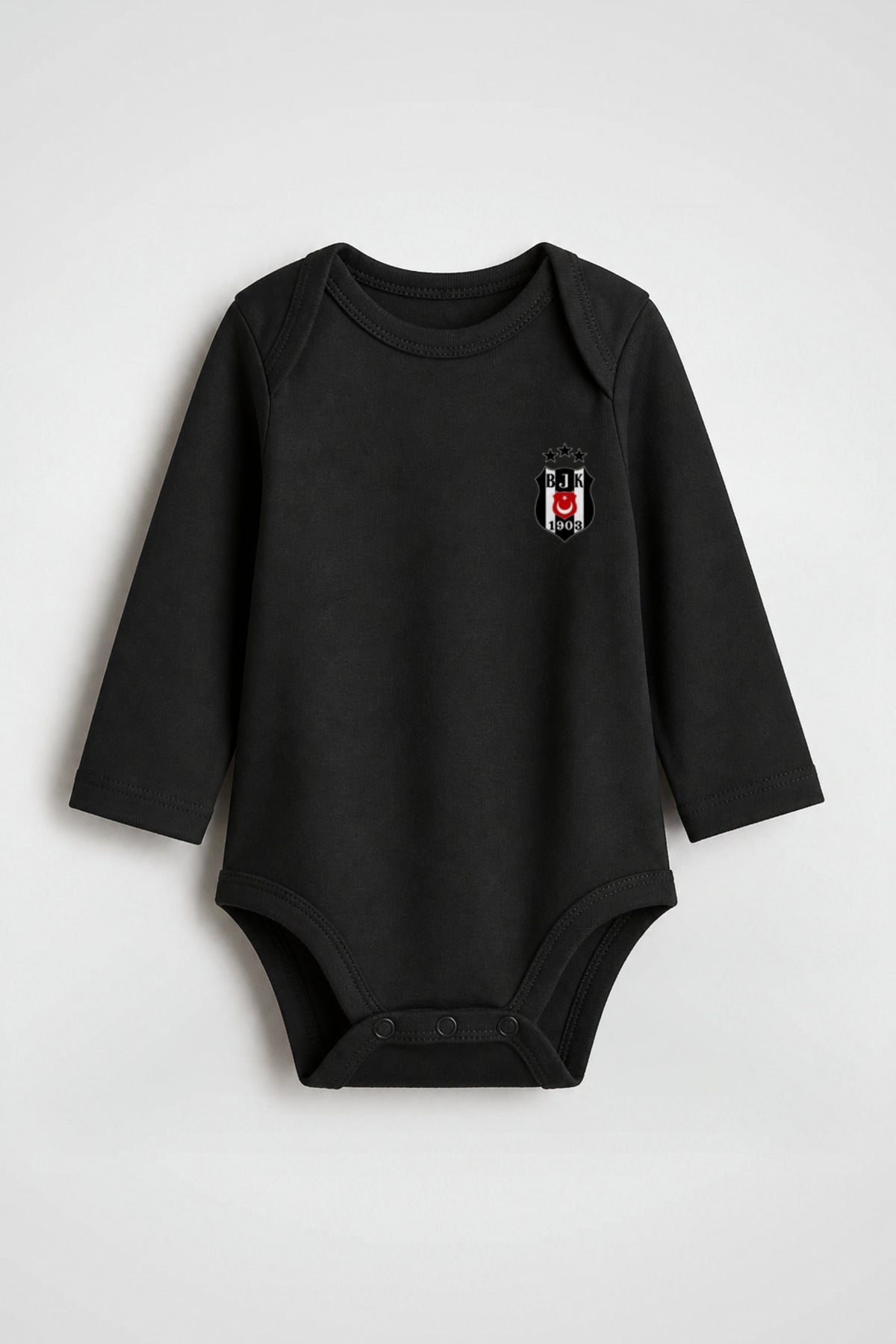 Beşiktaş Bio-Babybody Langarm – Kartal in Schwarz