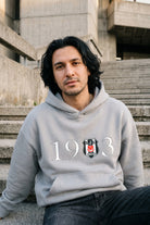 REALSTIL Beşiktaş Oversized Hoodie Light Asphalt – Model Herren