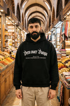 REALSTIL Deen Over Dunya Oversized Hoodie Black – Model Herren