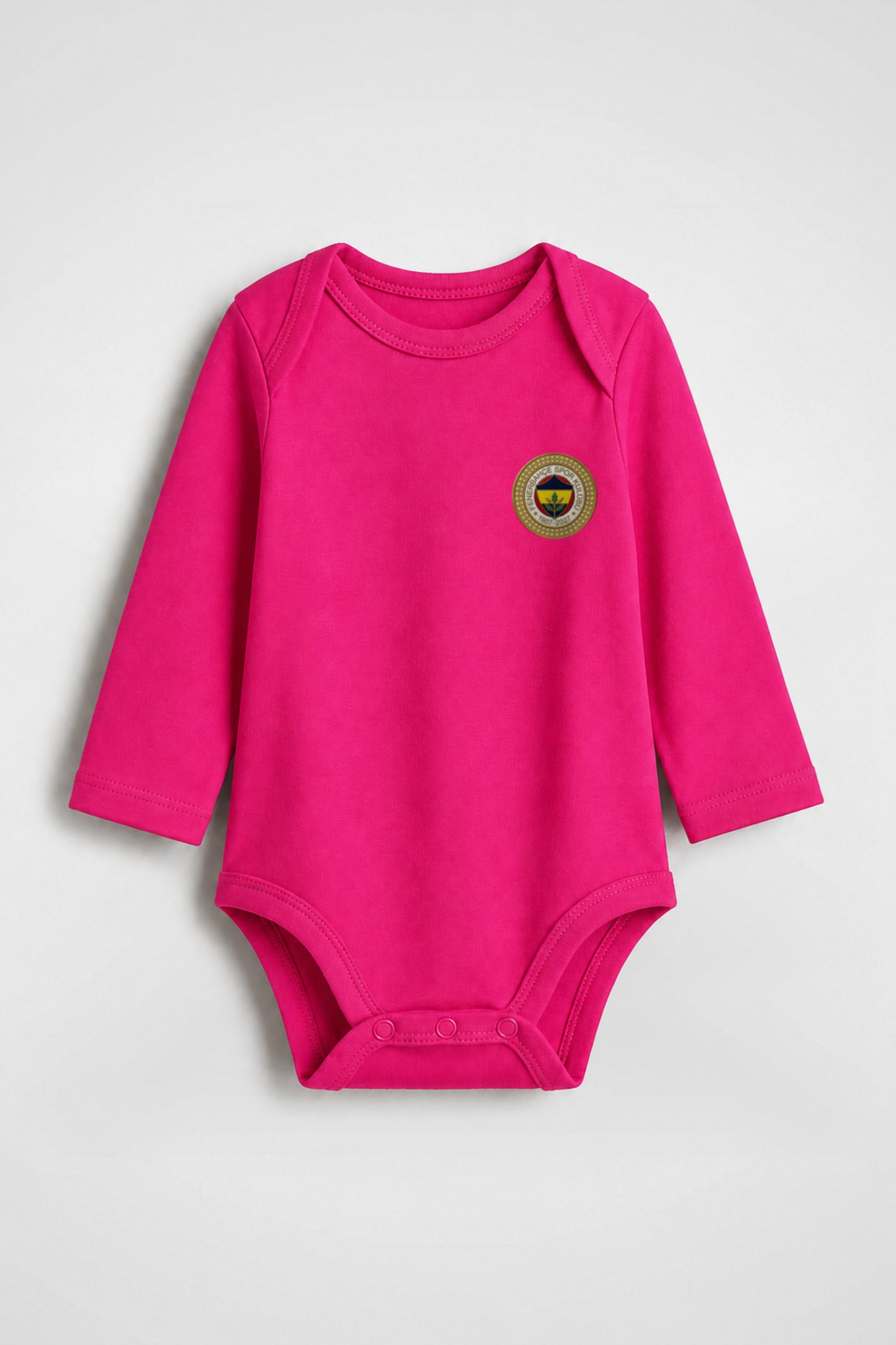Fenerbahçe Bio-Babybody Langarm – Kanarya in Fuchsia