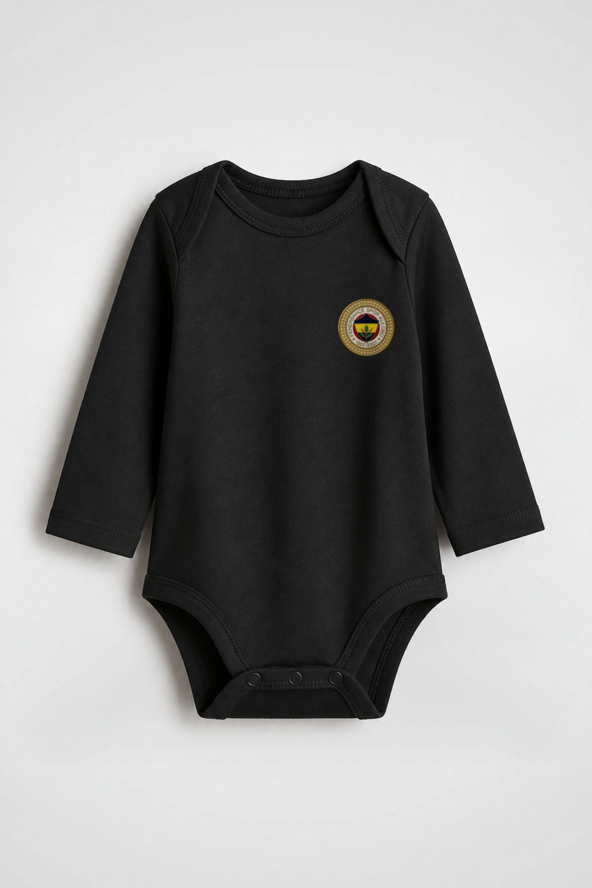 Fenerbahçe Bio-Babybody Langarm – Kanarya in Schwarz