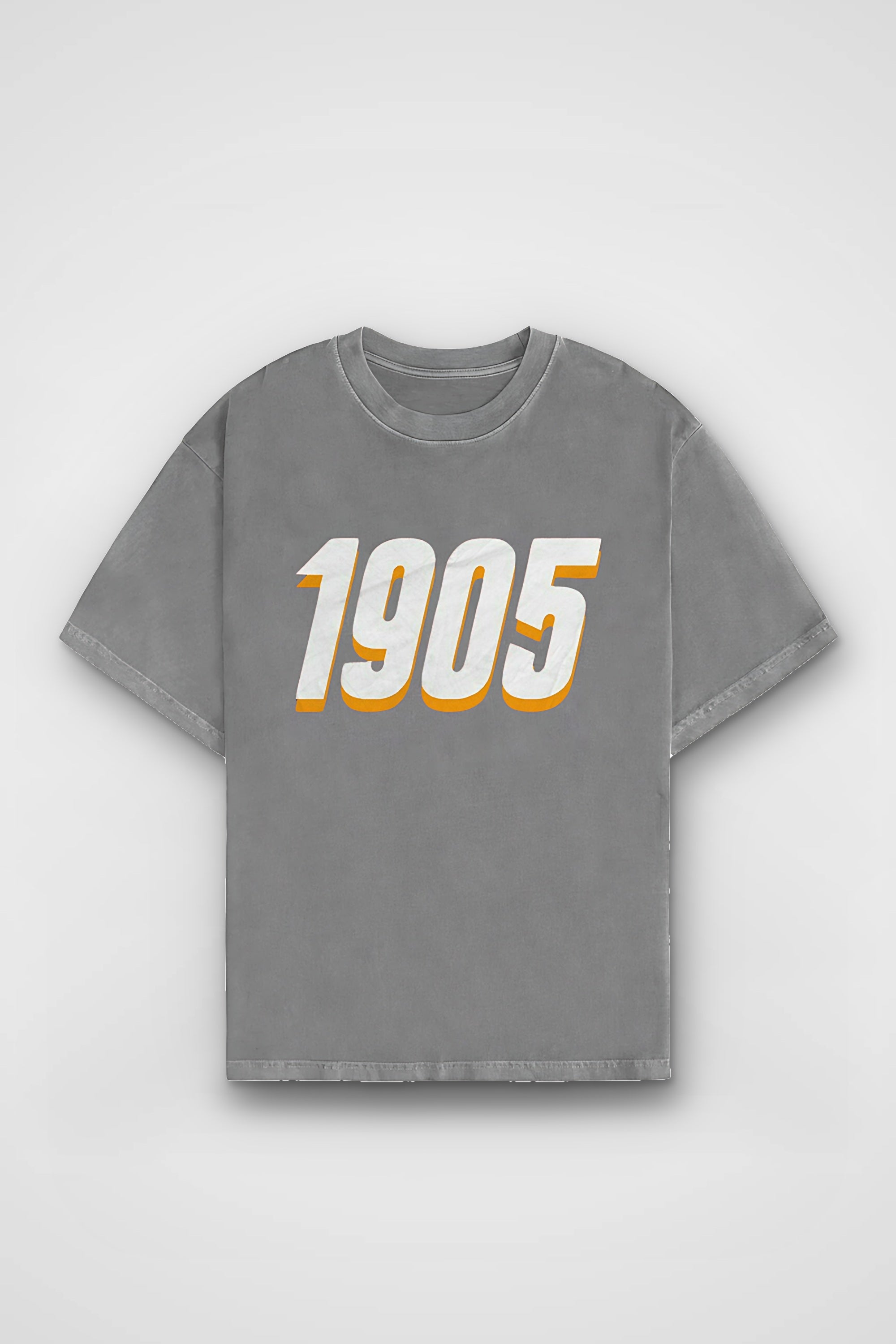 Galatasaray Aslan Washed T-Shirt in Washed Grey – Produktbild Frontprint