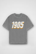 Galatasaray Aslan Washed T-Shirt in Washed Grey – Produktbild Frontprint