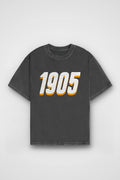 Galatasaray Aslan Washed T-Shirt in Washed Black – Produktbild Frontprint
