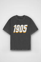 Galatasaray Aslan Washed T-Shirt in Washed Black – Produktbild Frontprint