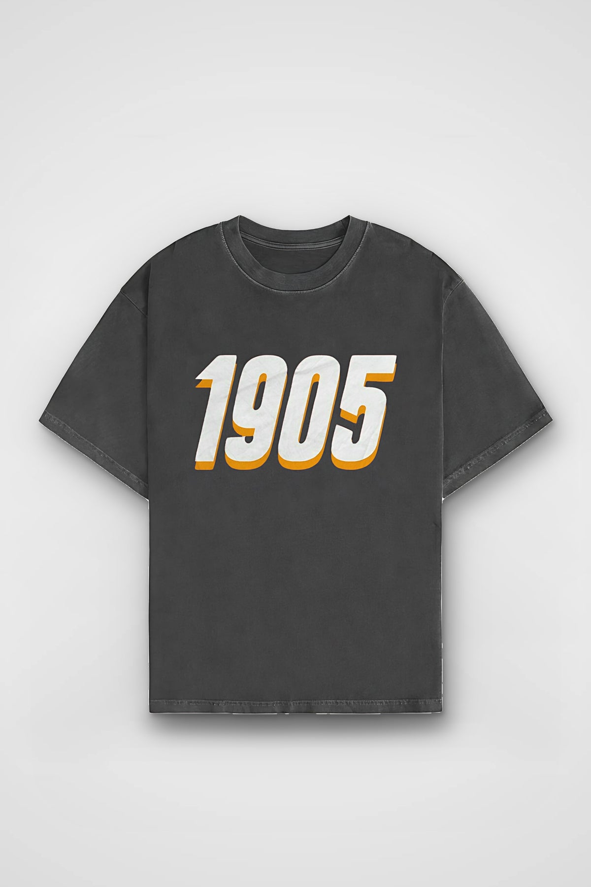 Galatasaray Aslan Washed T-Shirt in Washed Black – Produktbild Frontprint