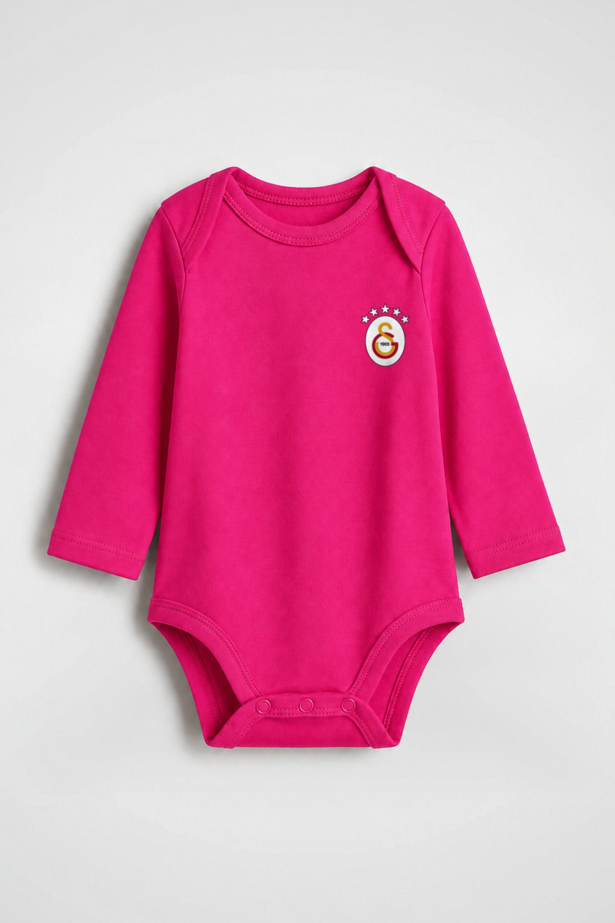 Galatasaray Bio-Babybody Langarm – Aslan in Fuchsia