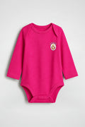 Galatasaray Bio-Babybody Langarm – Aslan in Fuchsia