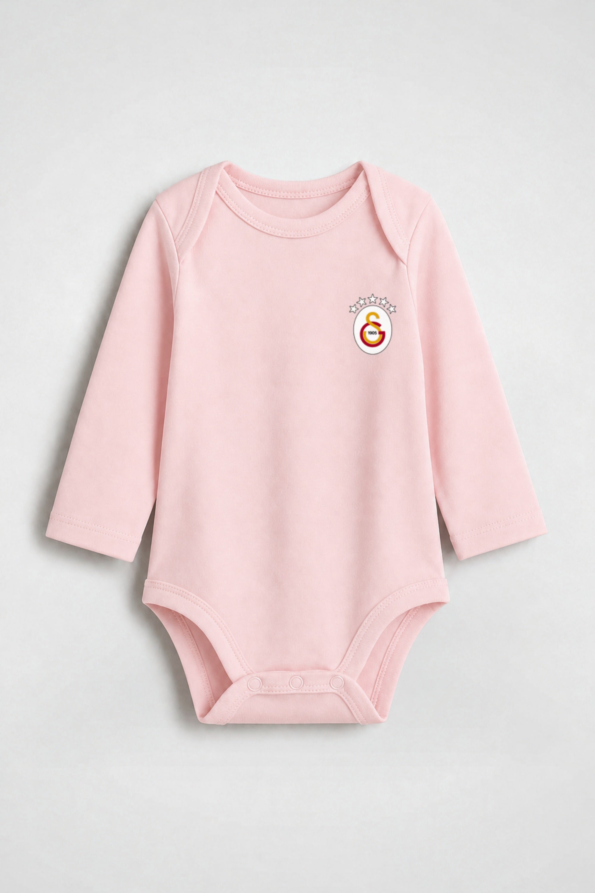Galatasaray Bio-Babybody Langarm – Aslan in Powder Pink