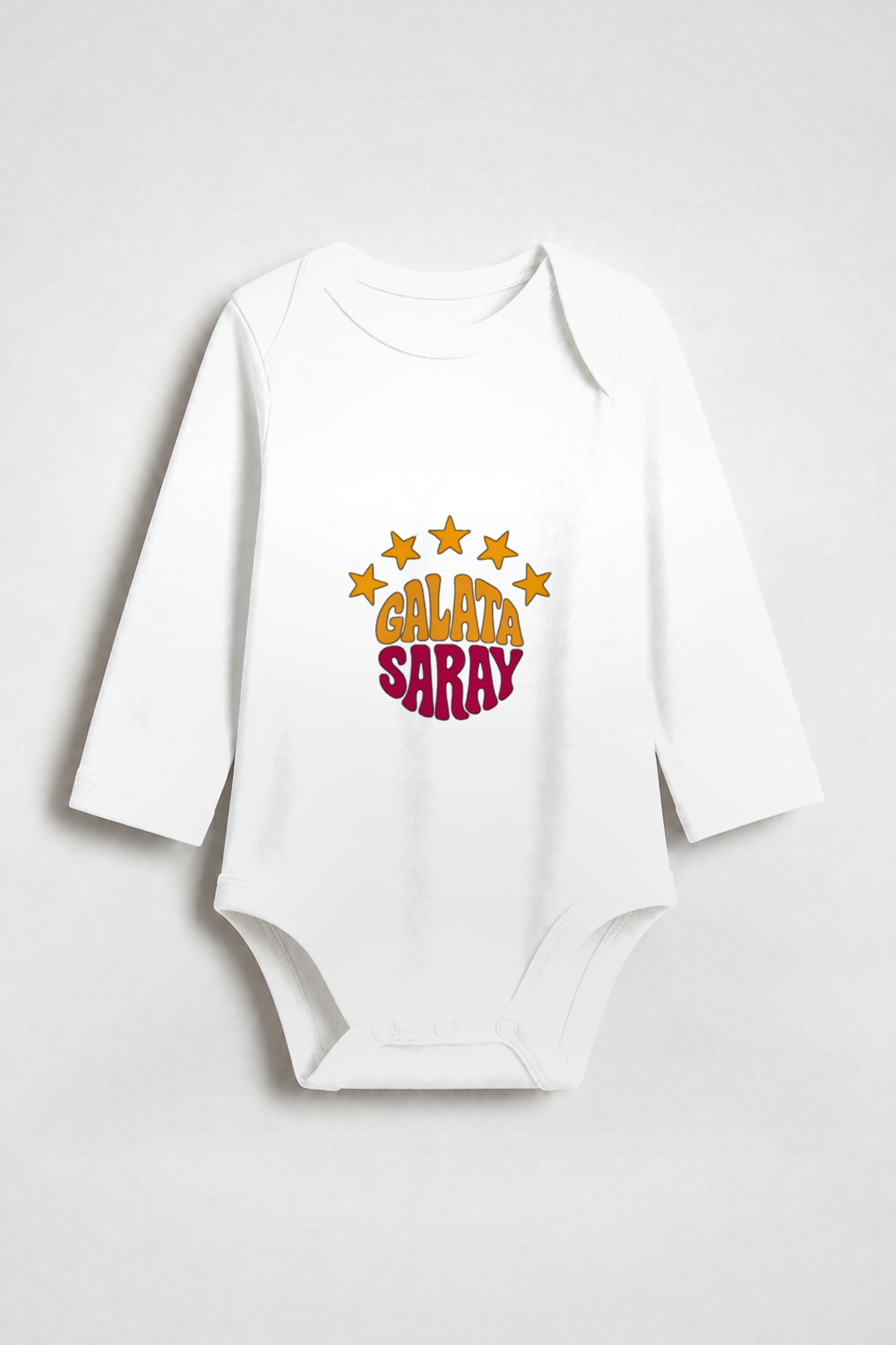 Galatasaray Bio-Babybody Langarm – Cim Bom in Weiß