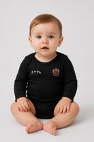 REALSTIL Göktürk Bio-Babybody – getragen, Schwarz