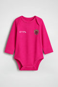 Göktürk Bio-Babybody Langarm in Fuchsia