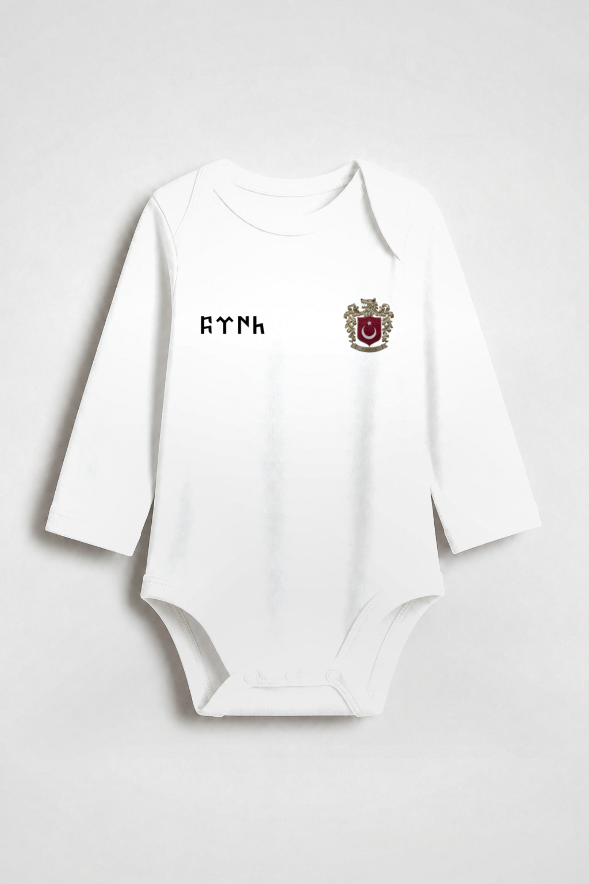 Göktürk Bio-Babybody Langarm in Weiß